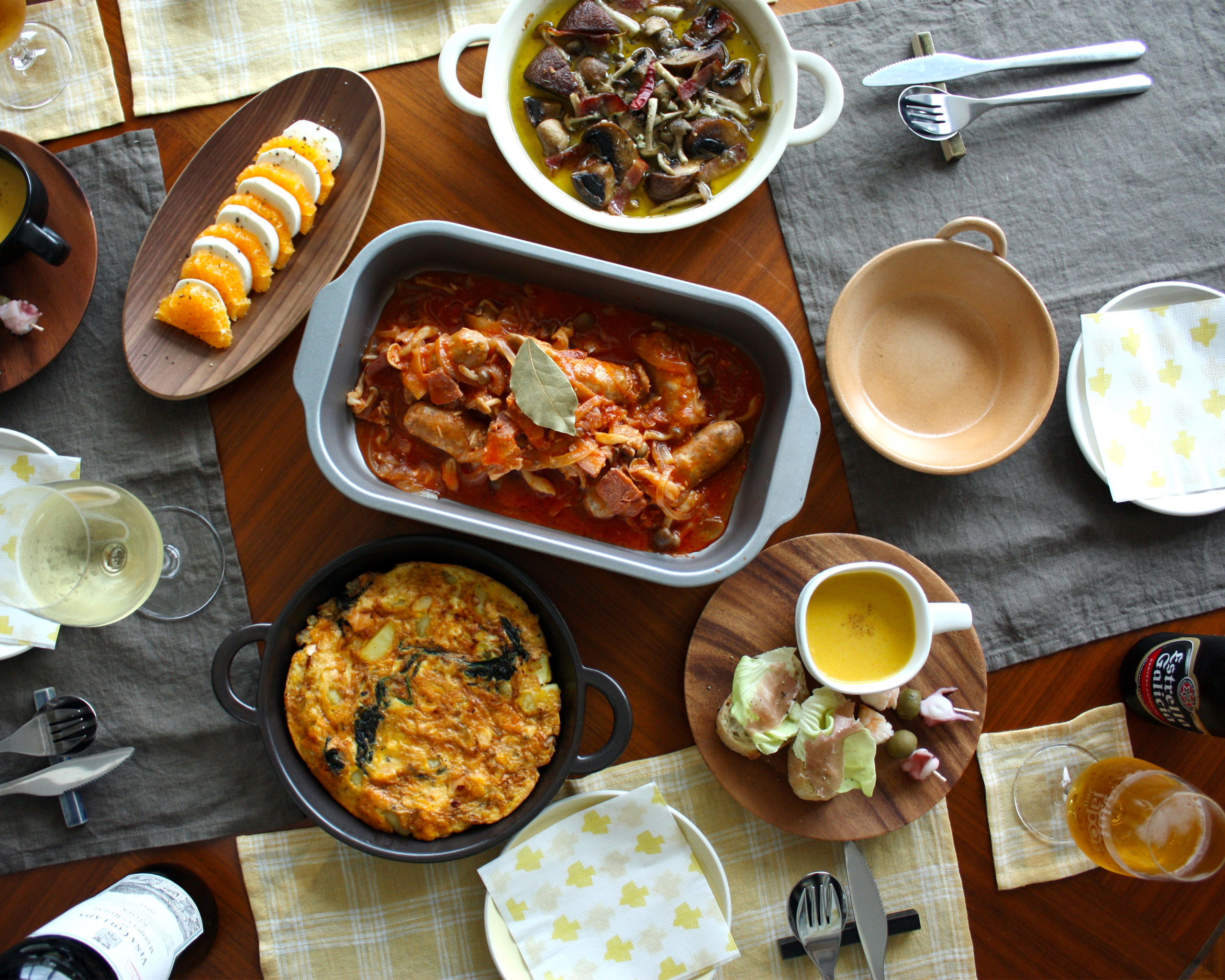 四季ごはん04 秋の夜長におうちでワイン スペインバル 旅のあと ふたりのレシピ