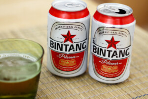 インドネシアのビンタンビール缶