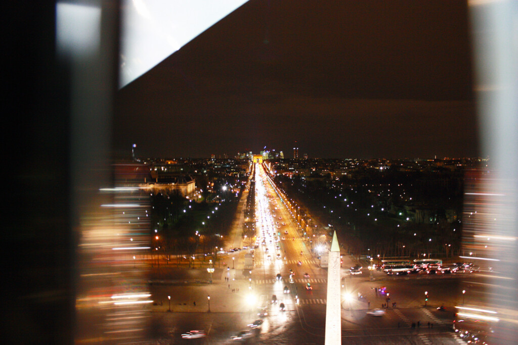 パリの観覧車から見た美しい夜景