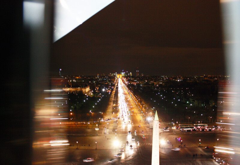 パリの観覧車から見た美しい夜景