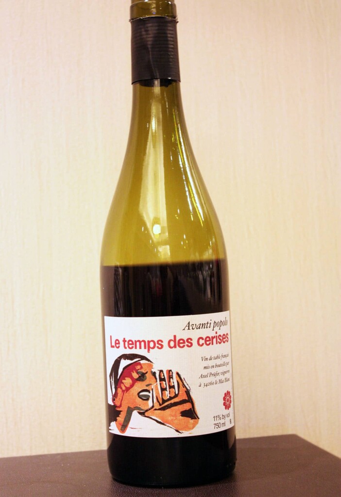 フランスの自然派ワイン　Le Temps des Ceriseのボトル