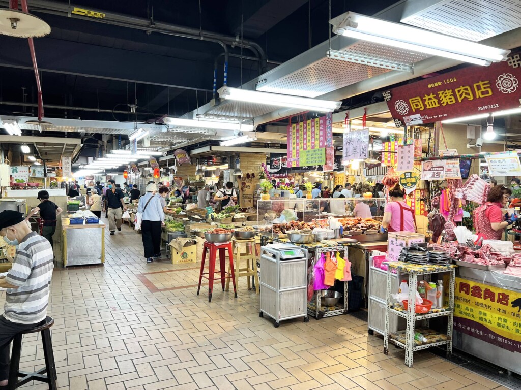 台北・永楽市場の場内のようす