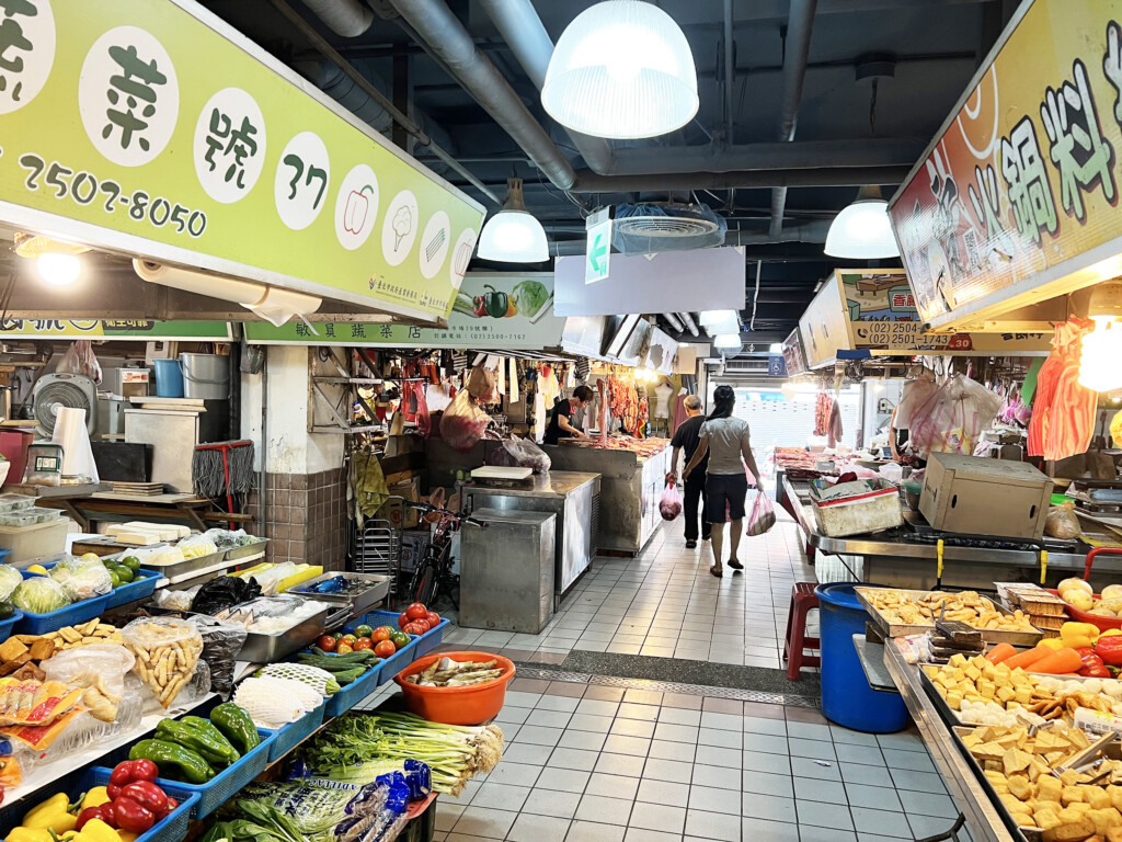 台北・長春市場の風景