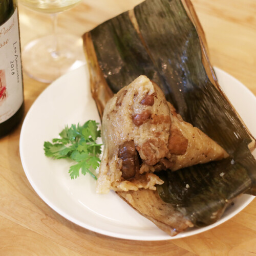 台湾・端午節の伝統グルメ「粽子（台湾ちまき）」とワインの楽しみ方 おすすめペアリング 干貝海鮮ちまきと白ワイン